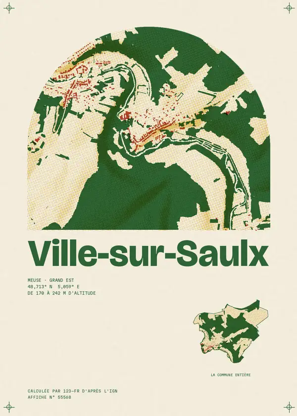 Affiche de Ville-sur-Saulx, calculée par 123-fr d'après l'IGN