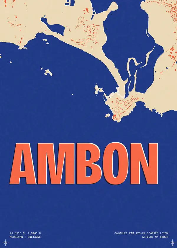 Affiche de Ambon, calculée par 123-fr d'après l'IGN