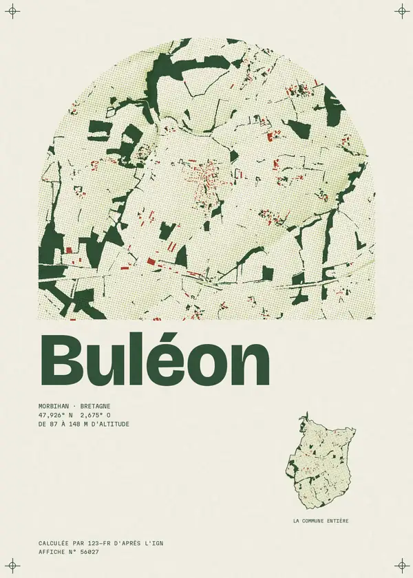 Affiche de Buléon, calculée par 123-fr d'après l'IGN