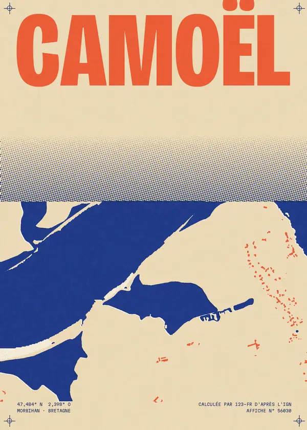 Affiche de Camoël, calculée par 123-fr d'après l'IGN