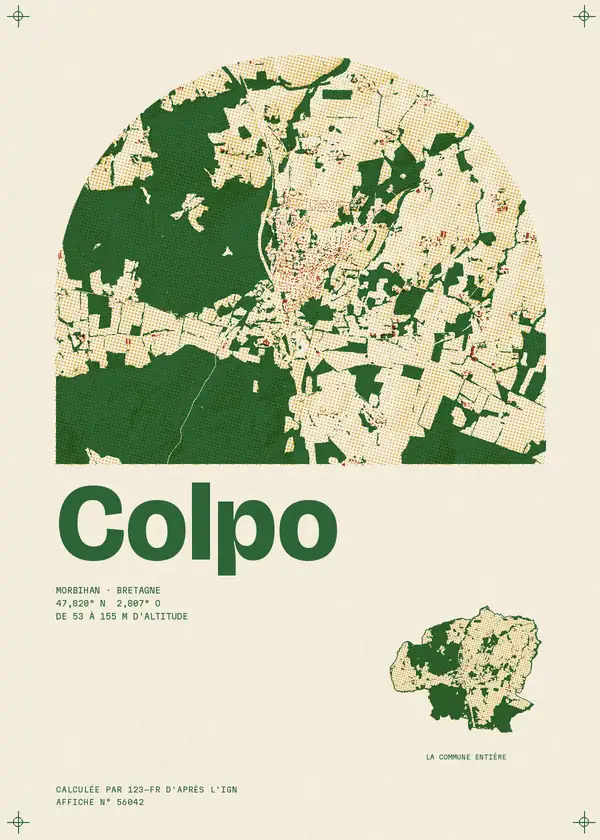 Affiche de Colpo, calculée par 123-fr d'après l'IGN