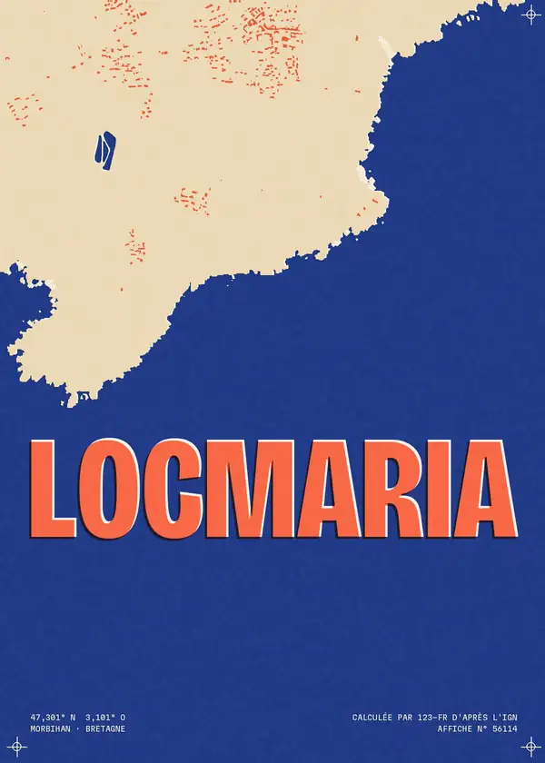 Affiche de Locmaria, calculée par 123-fr d'après l'IGN