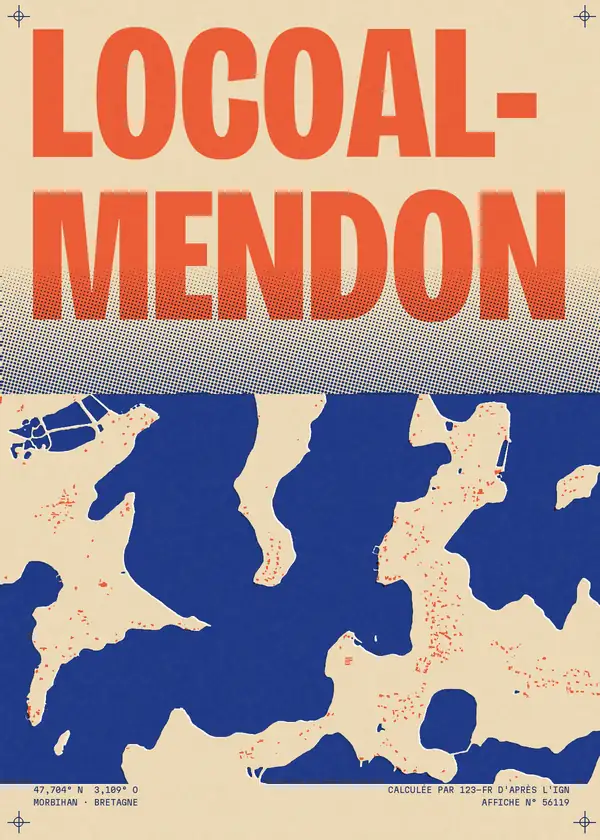 Affiche de Locoal-Mendon, calculée par 123-fr d'après l'IGN