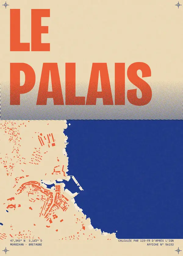 Affiche de Le Palais, calculée par 123-fr d'après l'IGN