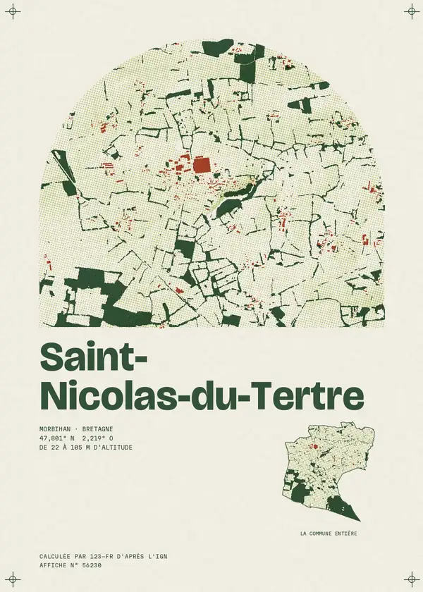 Affiche de Saint-Nicolas-du-Tertre, calculée par 123-fr d'après l'IGN