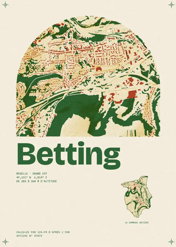 Affiche de Betting, calculée par 123-fr d'après l'IGN