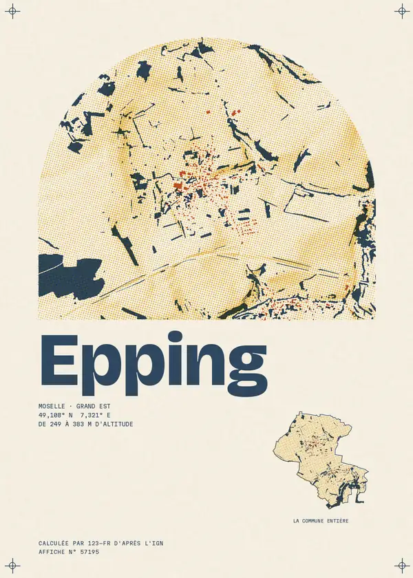 Affiche de Epping, calculée par 123-fr d'après l'IGN