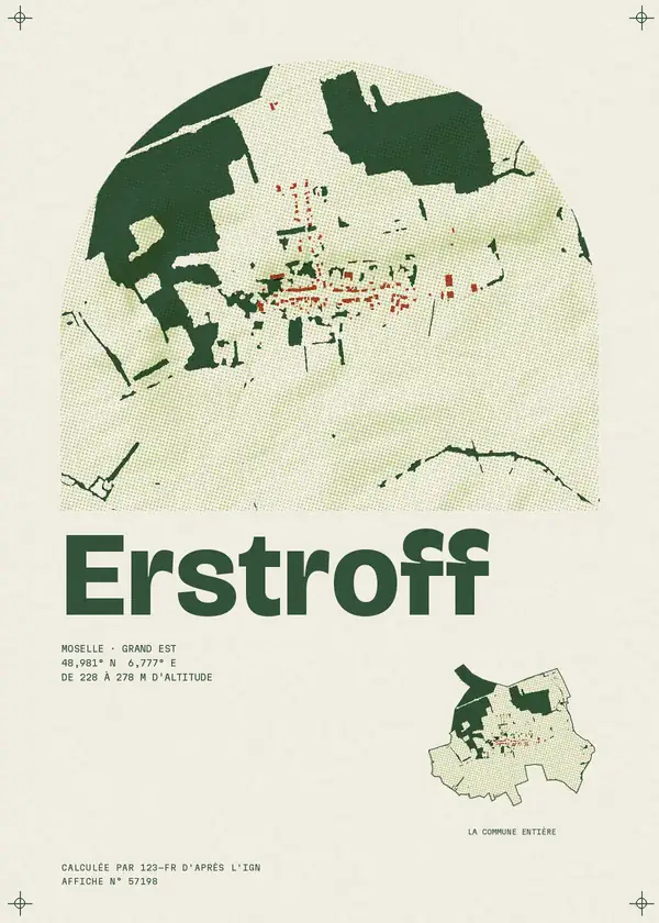 Affiche de Erstroff, calculée par 123-fr d'après l'IGN
