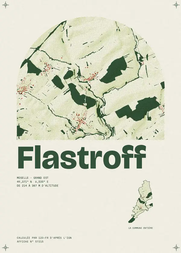 Affiche de Flastroff, calculée par 123-fr d'après l'IGN