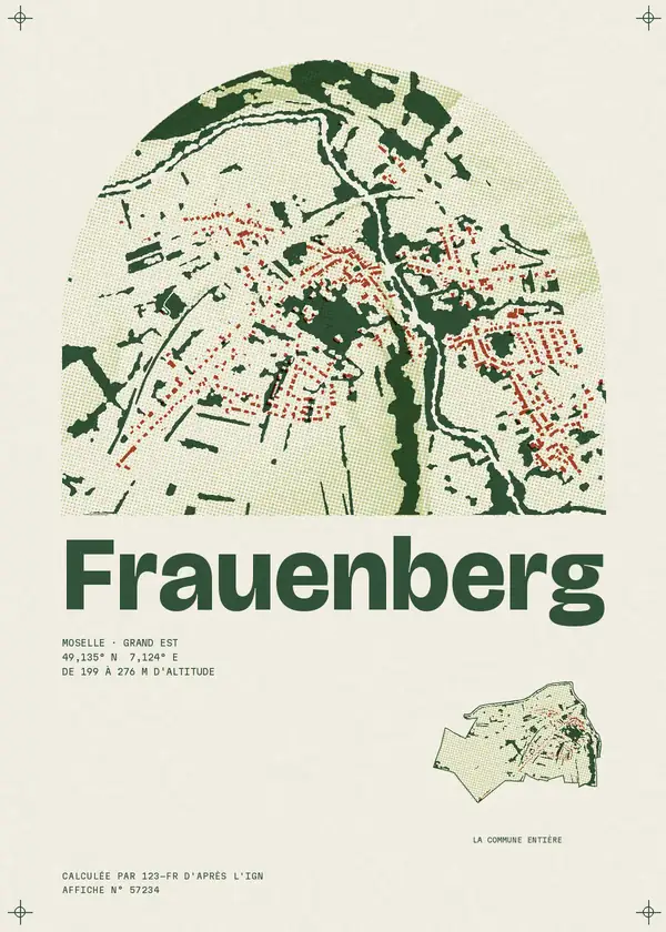Affiche de Frauenberg, calculée par 123-fr d'après l'IGN