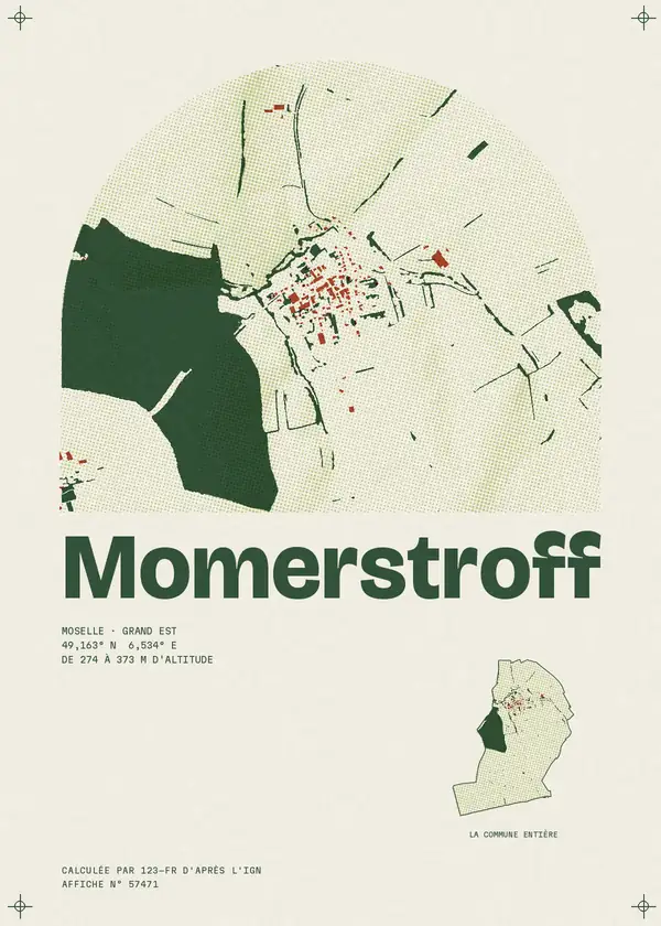 Affiche de Momerstroff, calculée par 123-fr d'après l'IGN