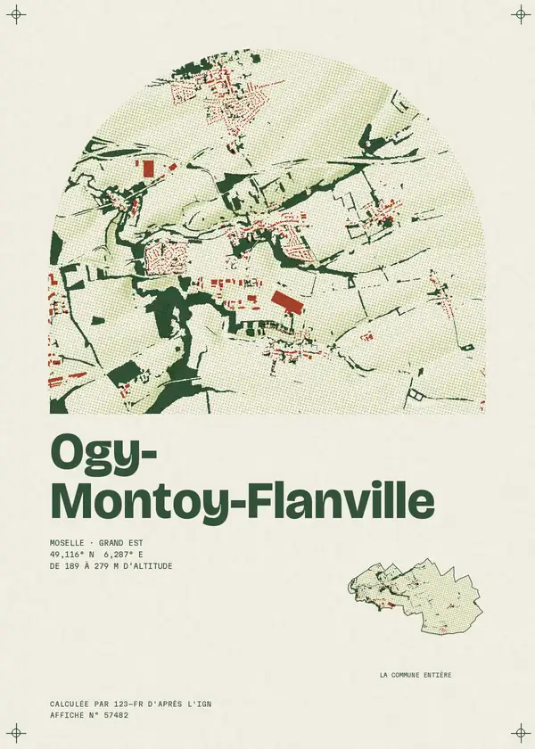 Affiche de Ogy-Montoy-Flanville, calculée par 123-fr d'après l'IGN