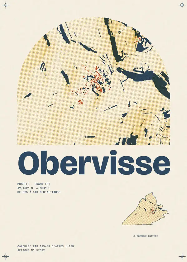 Affiche de Obervisse, calculée par 123-fr d'après l'IGN