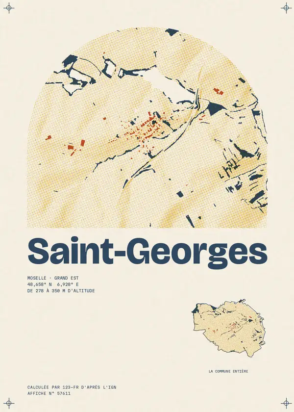 Affiche de Saint-Georges, calculée par 123-fr d'après l'IGN