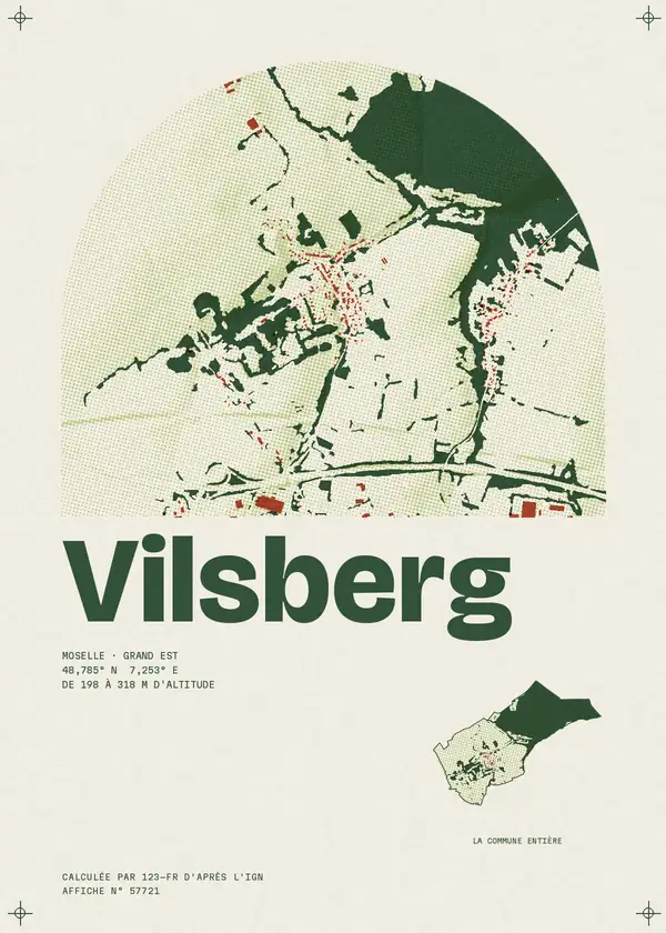 Affiche de Vilsberg, calculée par 123-fr d'après l'IGN