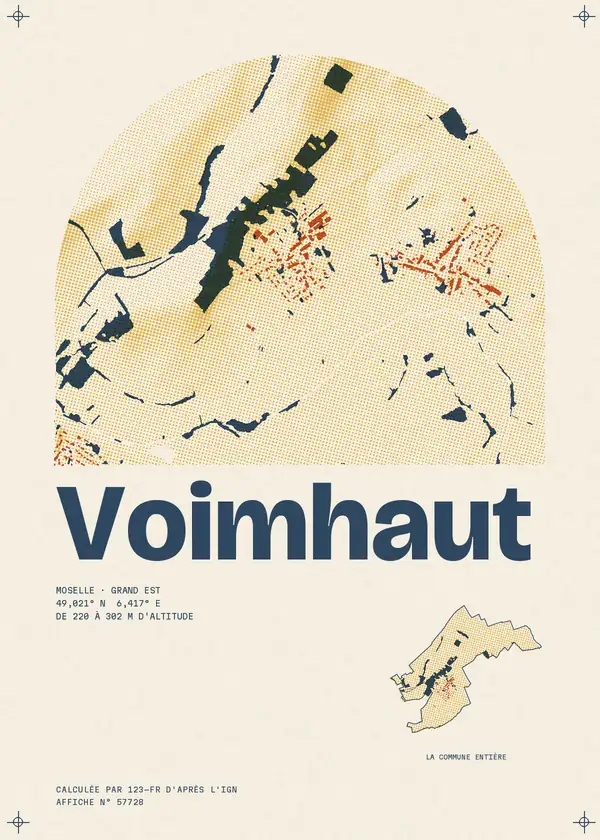 Affiche de Voimhaut, calculée par 123-fr d'après l'IGN