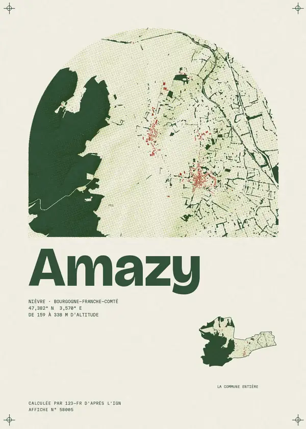 Affiche de Amazy, calculée par 123-fr d'après l'IGN