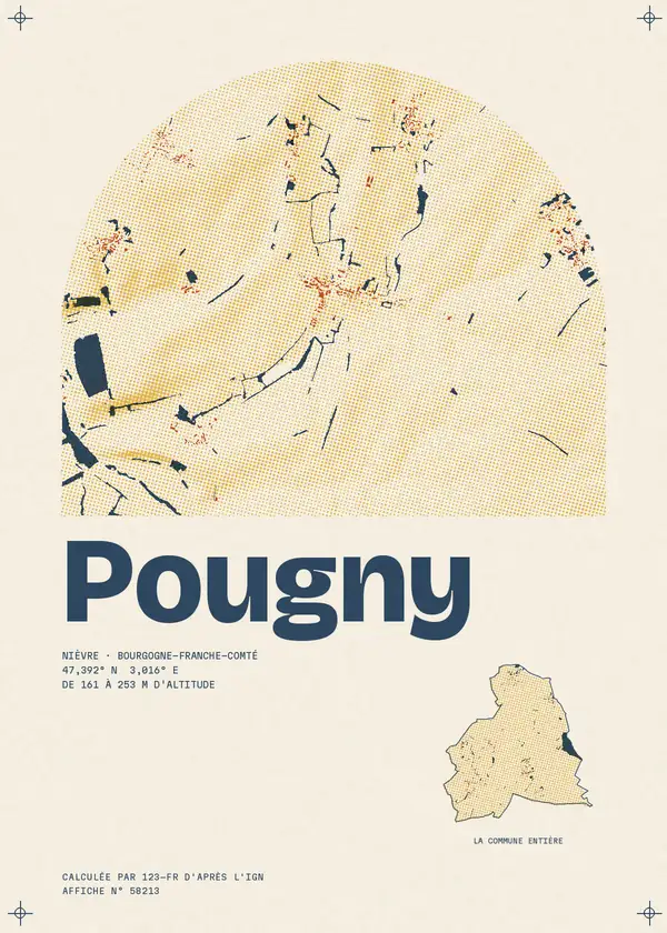 Affiche de Pougny, calculée par 123-fr d'après l'IGN