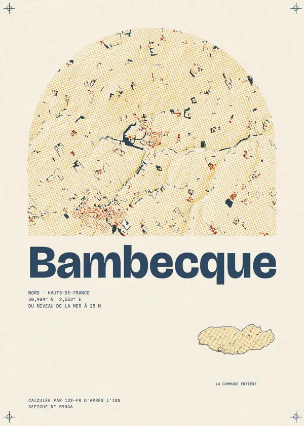 Affiche de Bambecque, calculée par 123-fr d'après l'IGN