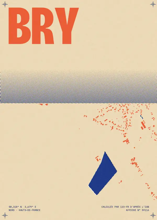 Affiche de Bry, calculée par 123-fr d'après l'IGN