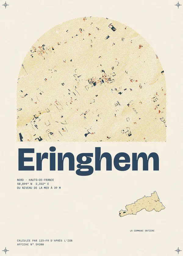 Affiche de Eringhem, calculée par 123-fr d'après l'IGN