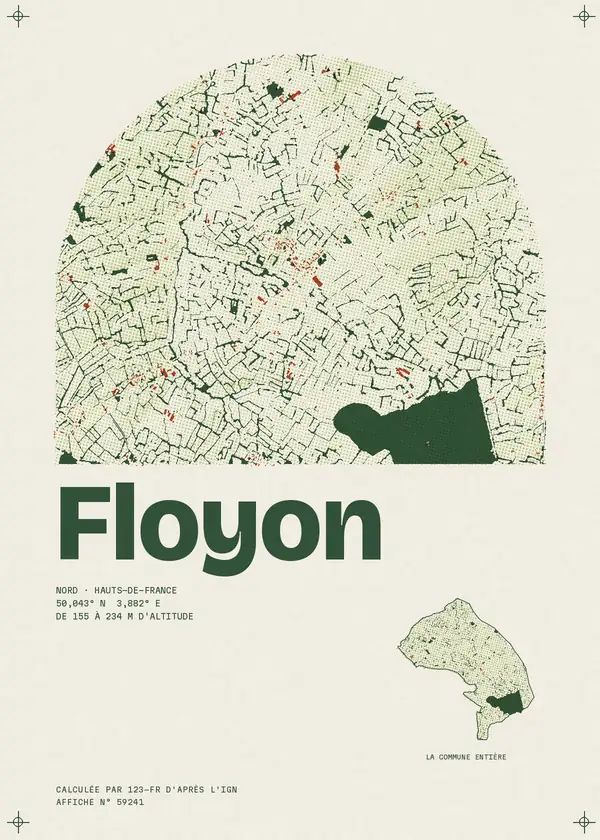 Affiche de Floyon, calculée par 123-fr d'après l'IGN