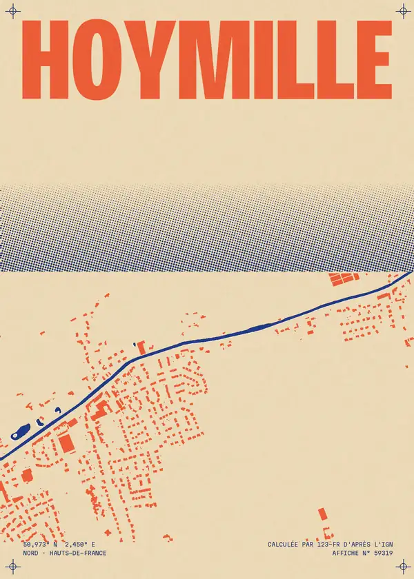 Affiche de Hoymille, calculée par 123-fr d'après l'IGN