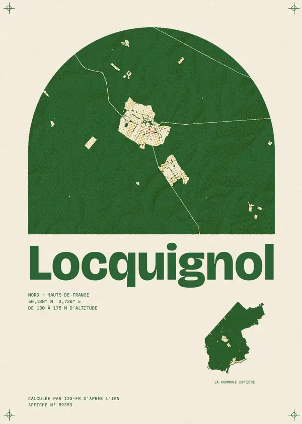 Affiche de Locquignol, calculée par 123-fr d'après l'IGN