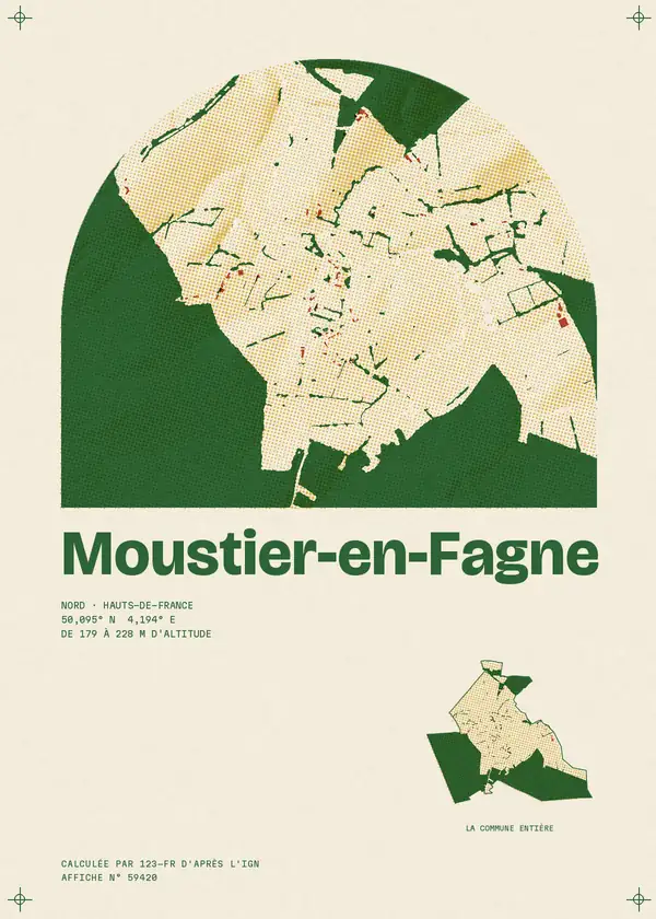 Affiche de Moustier-en-Fagne, calculée par 123-fr d'après l'IGN