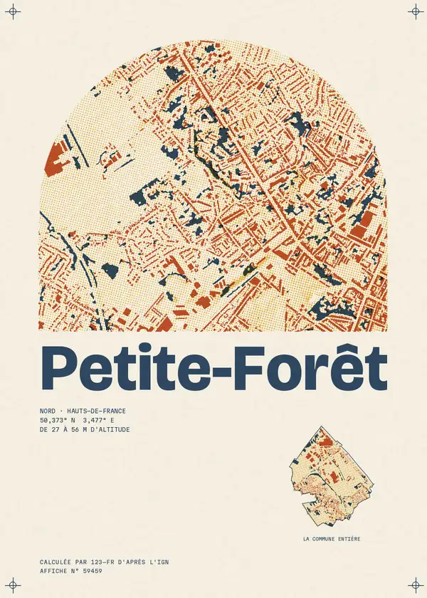 Affiche de Petite-Forêt, calculée par 123-fr d'après l'IGN