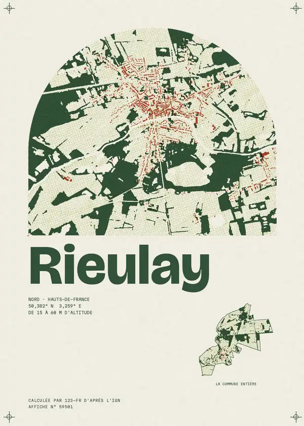 Affiche de Rieulay, calculée par 123-fr d'après l'IGN