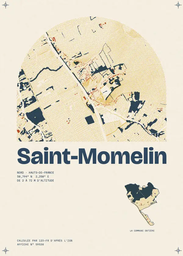 Affiche de Saint-Momelin, calculée par 123-fr d'après l'IGN