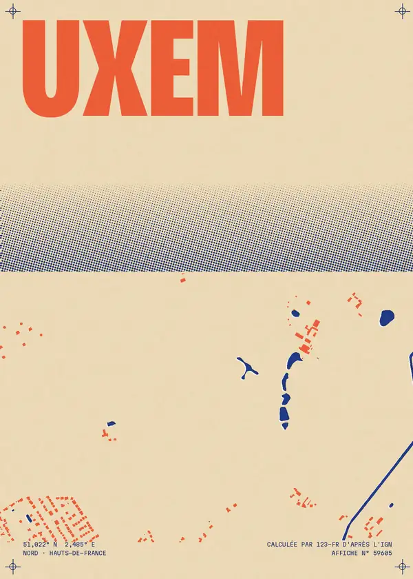 Affiche de Uxem, calculée par 123-fr d'après l'IGN