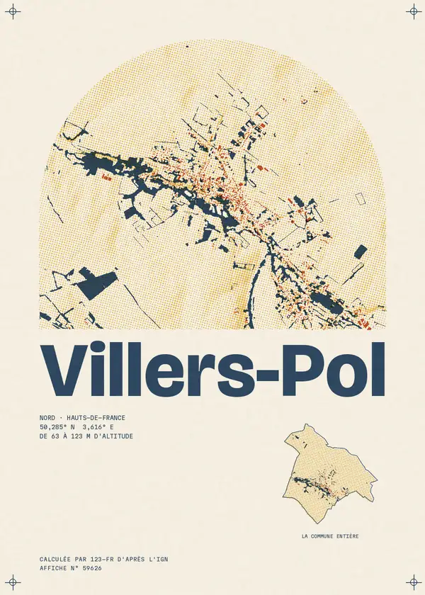 Affiche de Villers-Pol, calculée par 123-fr d'après l'IGN