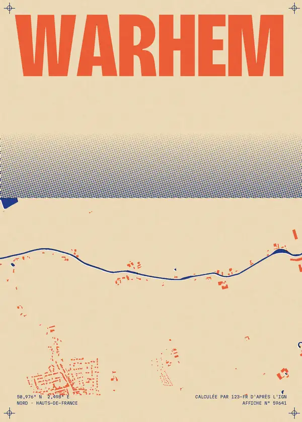 Affiche de Warhem, calculée par 123-fr d'après l'IGN