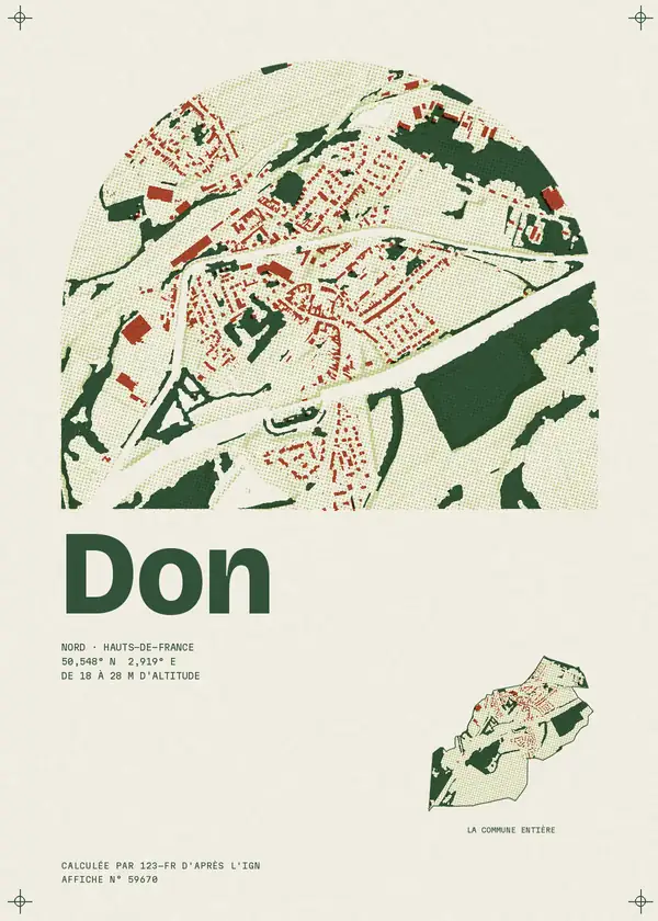 Affiche de Don, calculée par 123-fr d'après l'IGN
