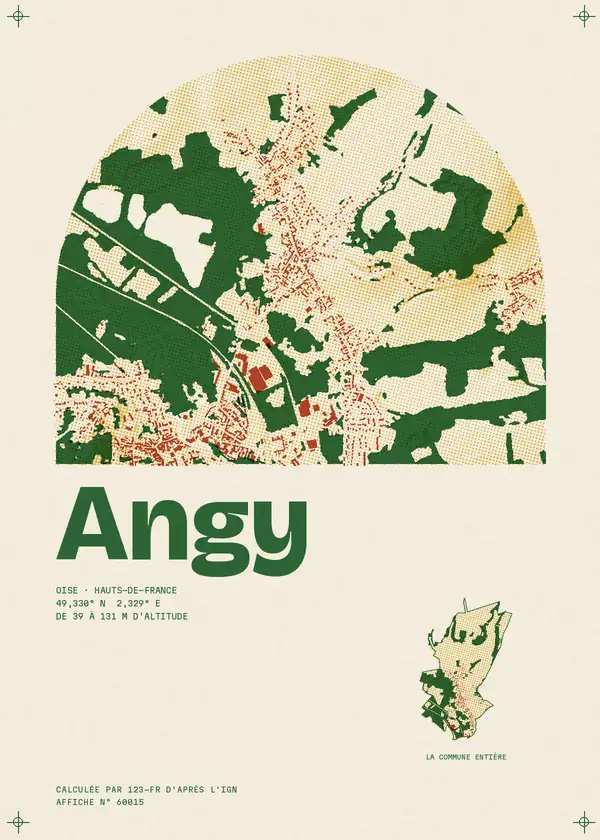 Affiche de Angy, calculée par 123-fr d'après l'IGN