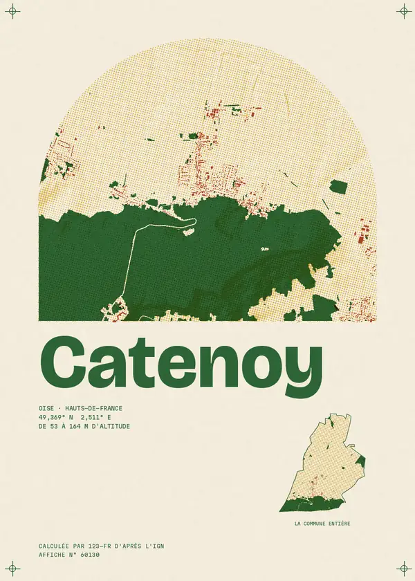 Affiche de Catenoy, calculée par 123-fr d'après l'IGN