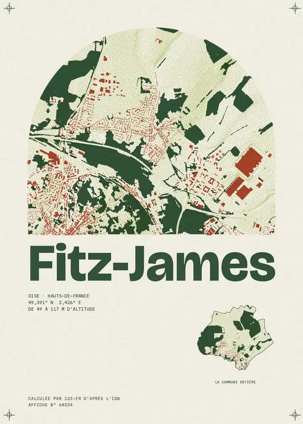 Affiche de Fitz-James, calculée par 123-fr d'après l'IGN