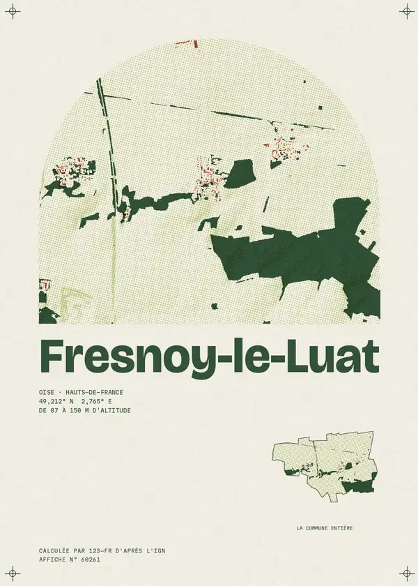Affiche de Fresnoy-le-Luat, calculée par 123-fr d'après l'IGN