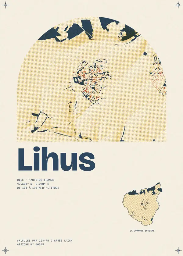 Affiche de Lihus, calculée par 123-fr d'après l'IGN