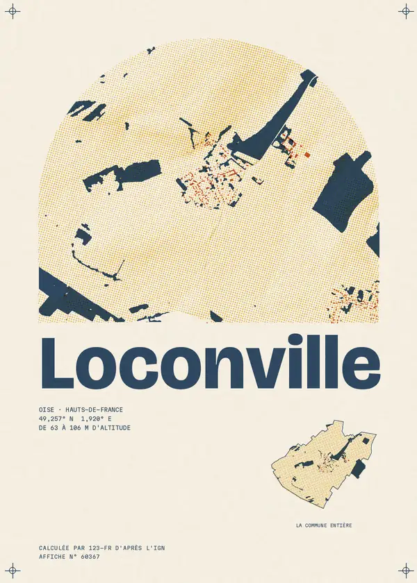 Affiche de Loconville, calculée par 123-fr d'après l'IGN