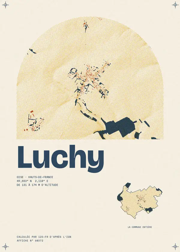 Affiche de Luchy, calculée par 123-fr d'après l'IGN