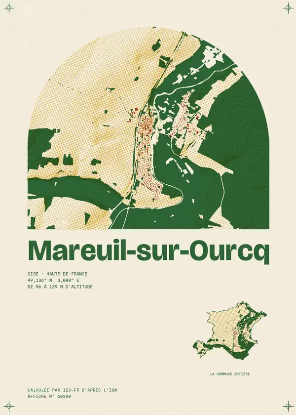 Affiche de Mareuil-sur-Ourcq, calculée par 123-fr d'après l'IGN