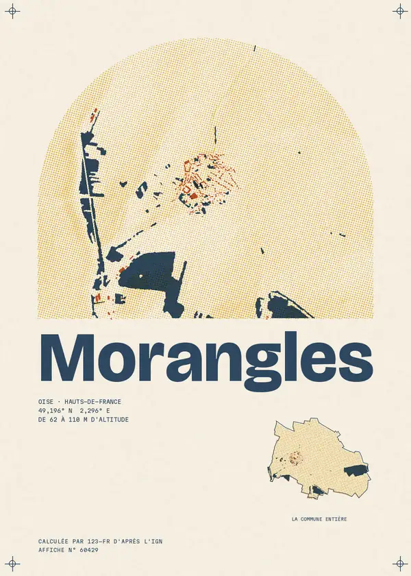 Affiche de Morangles, calculée par 123-fr d'après l'IGN