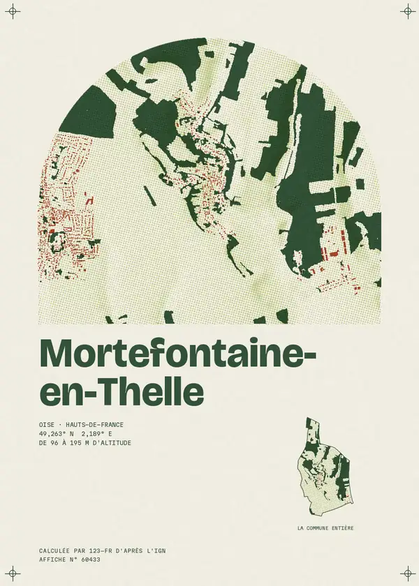 Affiche de Mortefontaine-en-Thelle, calculée par 123-fr d'après l'IGN