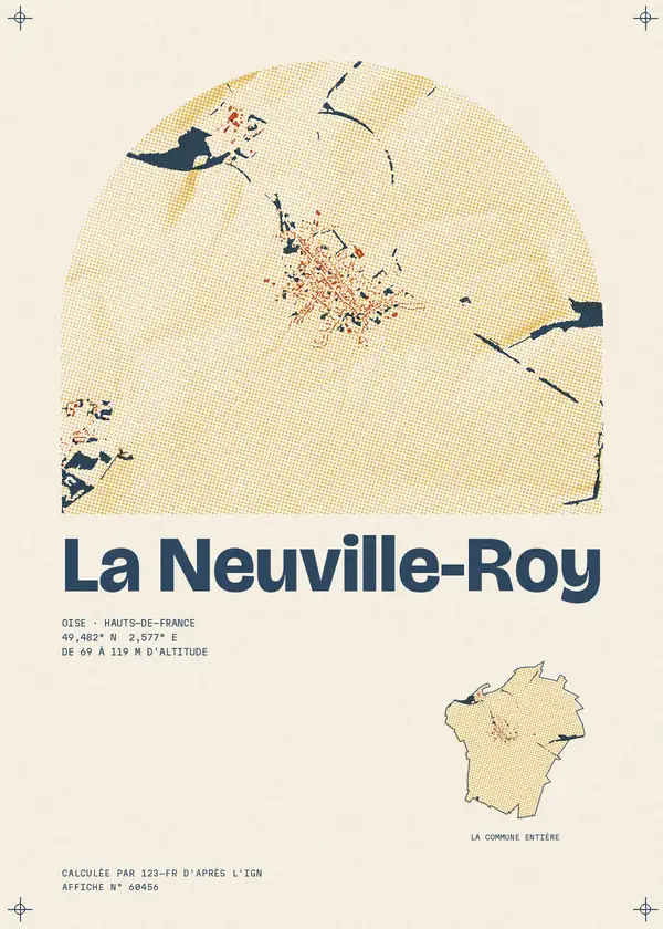 Affiche de La Neuville-Roy, calculée par 123-fr d'après l'IGN