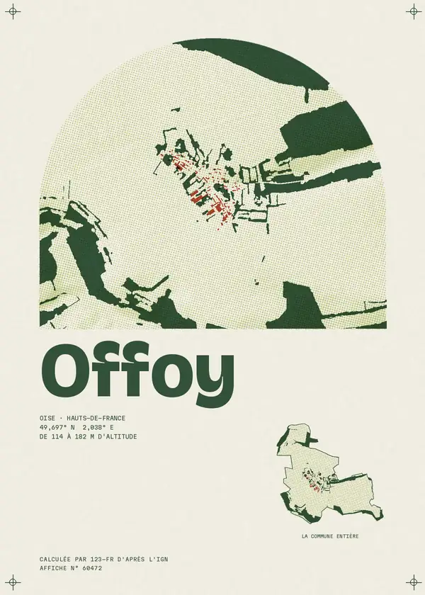 Affiche de Offoy, calculée par 123-fr d'après l'IGN