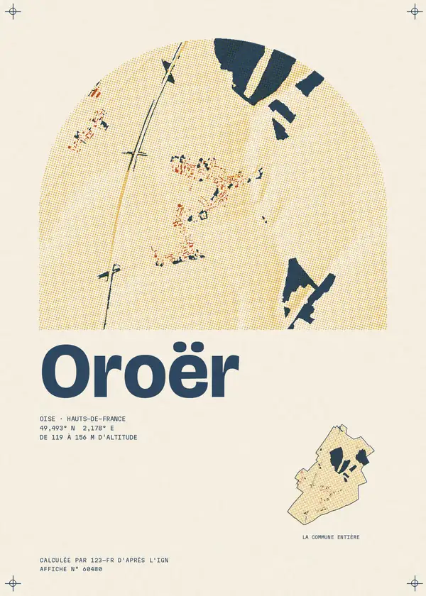 Affiche de Oroër, calculée par 123-fr d'après l'IGN
