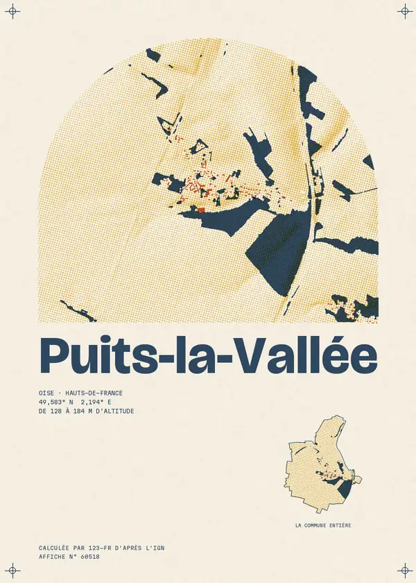 Affiche de Puits-la-Vallée, calculée par 123-fr d'après l'IGN